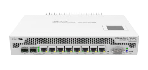 Image of Mikrotik CCR1009-7G-1C-1S+PC 7x Gigabit Ethernet & 1x Combo Port & 1x SFP+ 10G Cloud Core Router w / Power Adapter (Renewed)