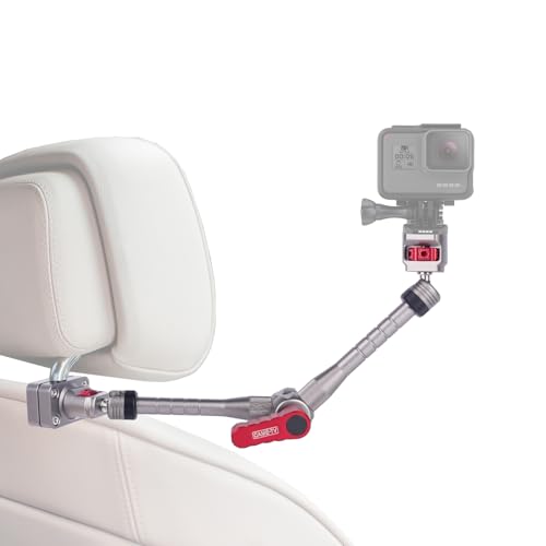 cametv Universal Multi-Device Clamp Mount for Cars & Motorcycles â€“ Heavy Duty 360Â° Adjustable Gpro Action Camera/Light Holder, IPX6 Waterproof Grip Fits 9-16mm Steel Rods(61031)