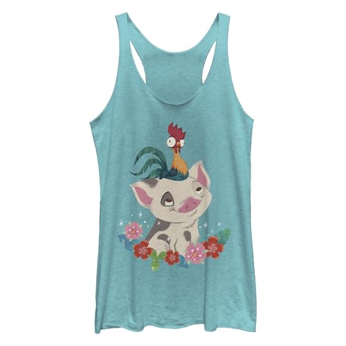 Disney Moana Tropical Buddies Tri-Blend Racerback Layering Tank