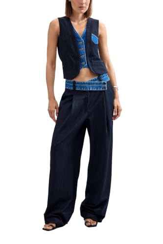 Gilets de costume Desigual CHALECO DIPLO DOBLE 26WWEW15 EU - vue 8