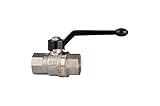 RIEGLER 103241-336.08 Kugelhahn Langgewindeausführung, IG/IG, MS vernickelt, Rp 1 1/2, 1Stk