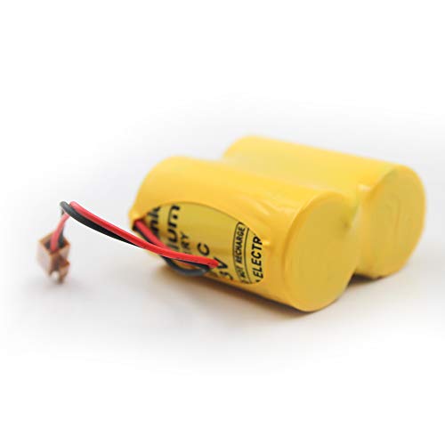 image for elxjar (2-Pack) BR-CCF2TH 6V Lithium Replacement Battery for Fanuc oi 