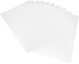 20sheets Transparent Plastic Sheet for Picture Frames Craft Projects Flame-Retardant Material Thickness High-Definition Clarity for Displays and Signage