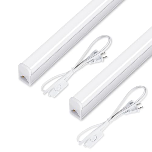 SUERCAI.YO 1FT LED Shop Light, 5W 500lm Super Bright 6500K, Under Cabinet Lights and Linkable T5 LED...