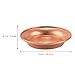 PRETYZOOM Copper Bowl Hammered Pattern Decorative Bowl Unbreakable Copper Serving Plate for Fruit 3.9 Inch Diameter