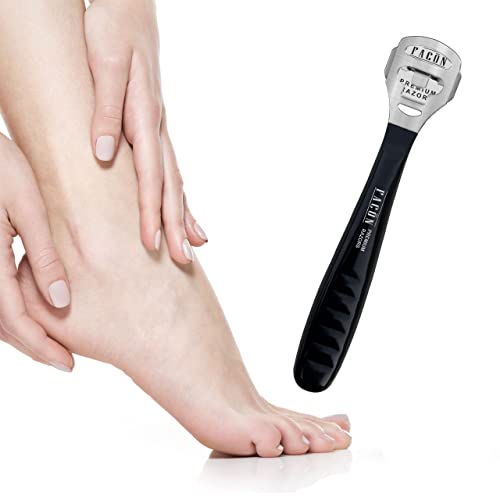 50 Blades + Facón Professional Pedicure Callus Shaver Remover - Premium Salon Quality Surgical Grade Stainless Steel - Removes Calluses, Corns & Rough Skin #TOP2
