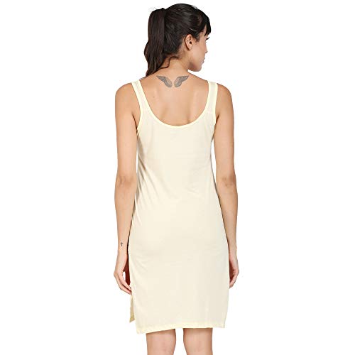 Image of Splash Cotton Rich Camisole Slip for Women| Long Kurti Slip /Suit Slip /Camisole Slip Knee Length - 139