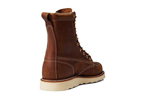 Thorogood American Heritage 8” Moc Toe Work Boots For Men Breathable Leather Boots With Slip-Resistant Maxwear Wedge Outsole And Goodyear Storm Welt, Trail Crazyhorse - 10.5 D Us #TOP4
