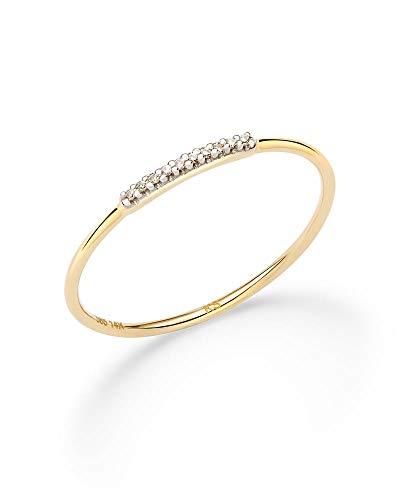 Kendra Scott White Diamond Mila Ring In 14K Yellow Gold, Fine Jewelry For Women, Size 5 #TOP1