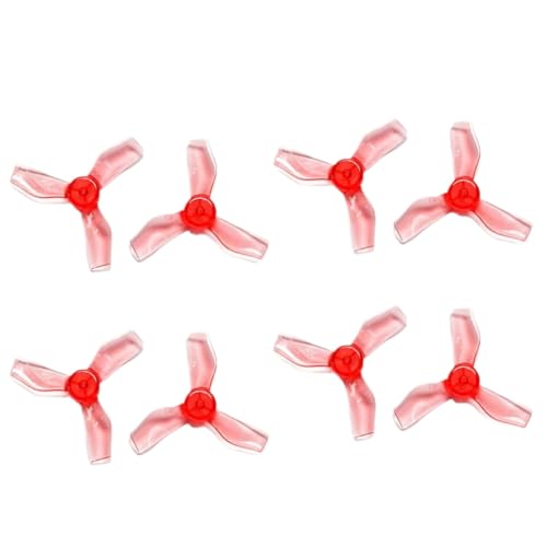 ���y�ʃv���y�� 31mm 1219S 16CW 16CCW 3 �p�b�N Tinywhoop �h���[�� 0703 0702 29000KV �ƌ݊�������(1219 0.8MM Red)