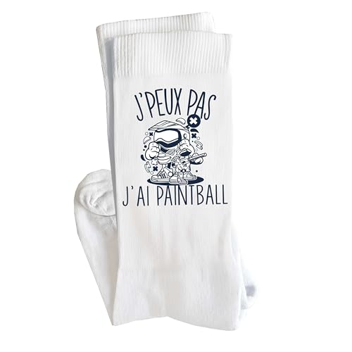 Planetee - Planetee Chaussettes Paintball Taille 41-45 | Cadeau Fantaisie Original Drôle Anniversaire Noël Humour