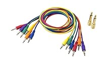 Set of 6 mini jack patch leads - 75 cm long Ideal for routing Electronic Drum Kit pads to sound module High quality leads from Korg in assorted colours for easy use Includes 2 x mini to 1/4" jacks ROHS compliant