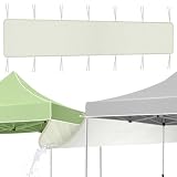 COZYDIG Upgraded Version 10FT Canopy Rain Gutters for Pop Up Canopy, Waterproof Polyester Drainage System, Tent Extension Attachment Accessories (1PCS)