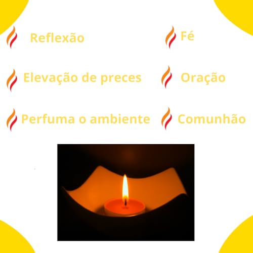 Kit Com 3 Velas De Cera De Abelha 100% Pura, Maciça, 195 Gramas, Aroma Natural de Mel, Votiva, 14,5