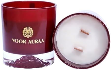 Ruby Amber Jar Scented Candles - Classic Fragrance I Luxury Aroma Candle for Home & Office Décor (220gms) (Oud Arabia)