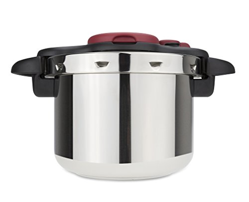 Tefal Clipso Minut Easy - Stainless Steel Pressure Cooker with 5 Safety Systems and Easy Closure with One Hand, Black 7.5 Litros multicoloured - Image 3