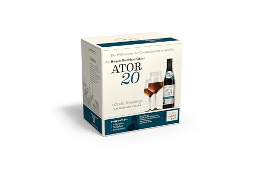 Riegele Geschenkbox Ator 20 - Dunkle Versuchung - Malziges Starkbier, Craft Beer aus Bayern (8 x 0,33l)