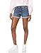 Amazon Essentials Damen Jeansshorts In Schmaler Passform Mit Mittelhohem Bund, 10 cm, Vintage Waschung, 36