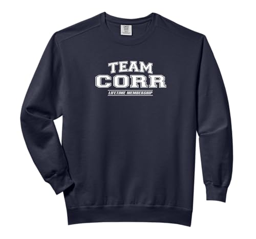 Team Corr | Proud Family Surname, Last Name Gift Comfort Colors Adult Sweatshirt