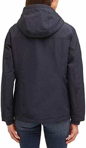 Tommy Hilfiger Jaqueta feminina pesada com capuz softshell, Azul-marinho, XG