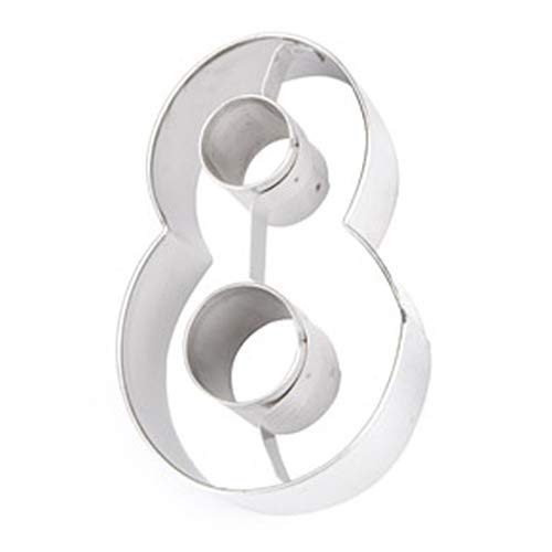 Eddingtons Silver Number 8 Cookie Cutter.