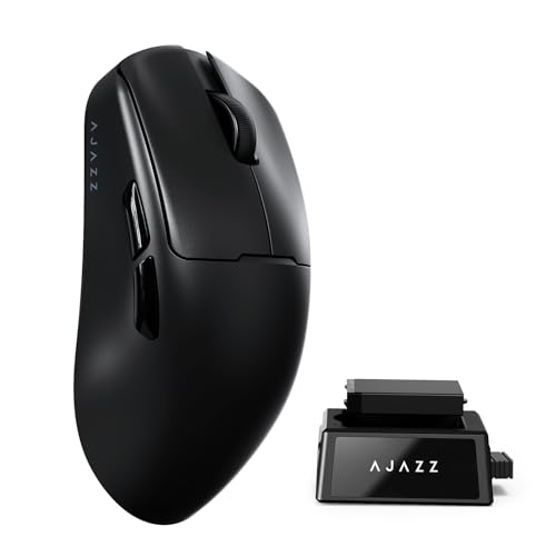 AJAZZ AJ159V2 Swappable Battery Wireless Gaming Mouse with 54g Ultra-light, Max to 32000 DPI, PixArt...