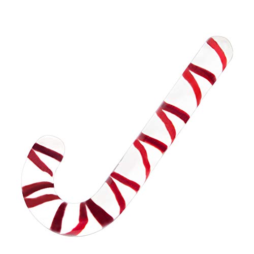 Glas Analplug Analdildo - Weihnachten Zuckerstange Kristall Buttplug G-Punkt Prostata Stimulieren Analsexspielzeug für Frauen Männer Masturbation