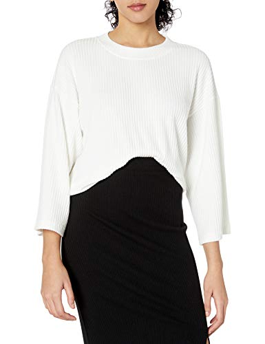 Jack by BB Dakota Junior's Knit Bell Sleeve Top, Black, Medium