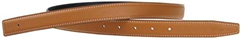 UzHot H Full Grain Cow Leather Belts Replacement Belt Strap 24mm Wide Brown Black 32inch