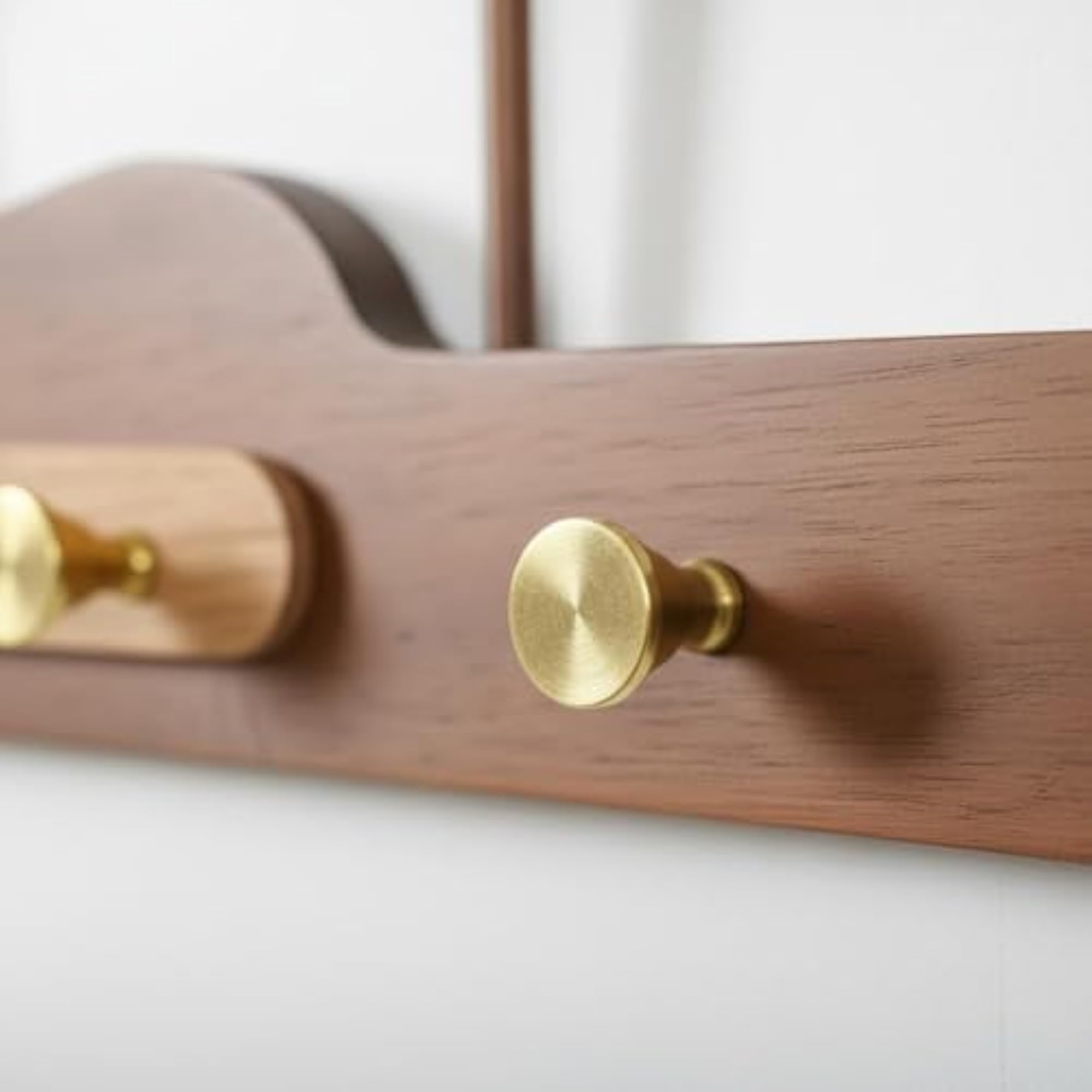 Heavy Duty Decorative Wooden Hook Rack