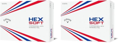 Callaway Golf Hex Soft Golf Balls 2019, White, One Dozen (Pack of 2) option