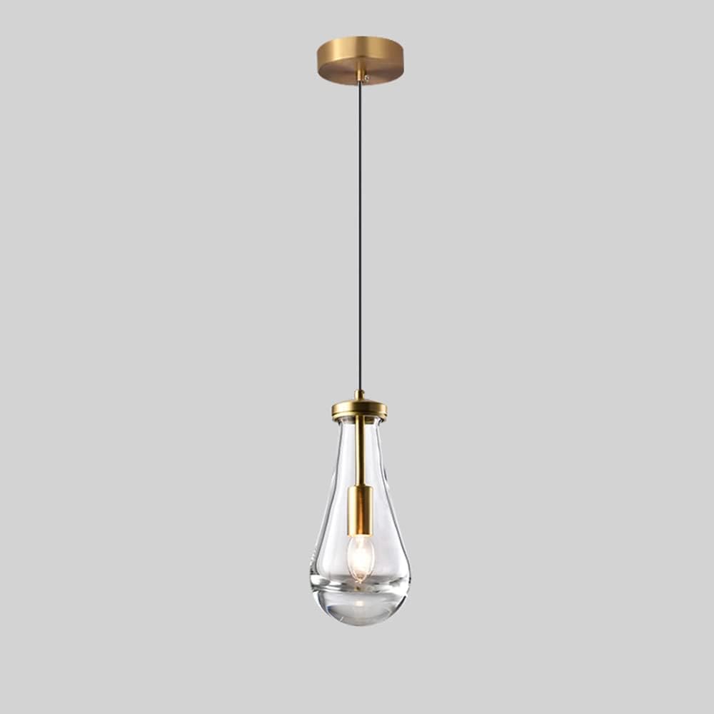Raindrop, Bedside Decorative Lighting Led Light Fixture, Modern Brass Dining Room Kitchen Island Chandeliers, E14*1 Light, Height Adjustable