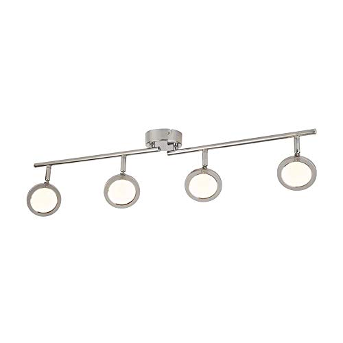 20W Languna 4Flammiger Led Gespaltener Lattenstrahler, Chrom 3000K 1600 Lumen