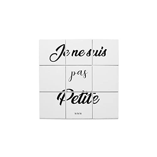 Carreaux céramique décoratif 10,8x10,8 : faïence murale humour blague lot de 9