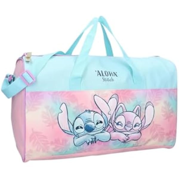 mybagstory - Torba sportowa dla dziewczynek - Stitch - Dzieci - Szkoła - Przedszkole - Rozmiar 40 cm - Regulowany pasek - Pomysł na prezent