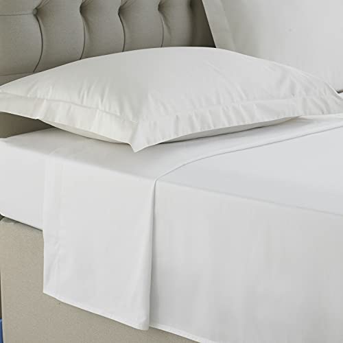 Image of Luxury Hotel Quality 100% Egyptian Cotton Pair Of Oxford Pillowcases 200 Thread Count, Soft Breathable Bedding, 50 X 75 Cm, White Premium Oxford Pillowcases Set For Comfortable Sleep, 2 Pack
