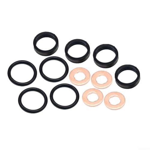 Seal and Washer Kit for Fuel Injector 12pcs O-Rings 90502704 for Opel For Vauxhall For Astra G 2.0 2.2 Diesel Engine B C Zafira A Frontera