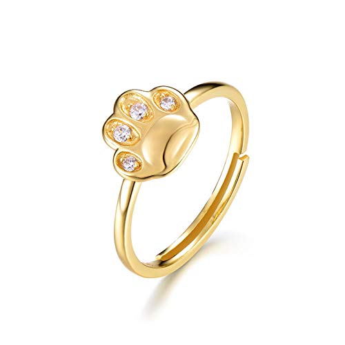 Bague patte de chat réglable à porter au quotidien pour sublimer un style décontracté