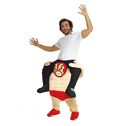 Morph Disfraz Luchador Mexicano, Disfraz a Hombros Adulto, Disfraz Lucha Libre