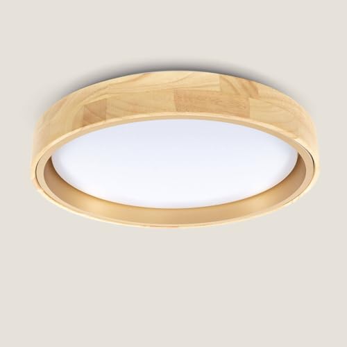 LEDKIA LIGHTING Plafón LED para Cocina, Comedor, Habitación, Baño 24W Circular Metal Ø400 mm Lunder