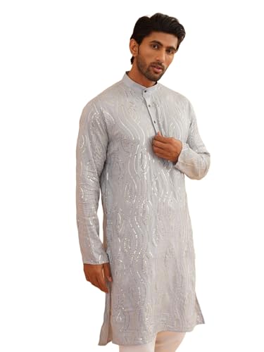 Sojanya (Since 1958 Men'S Pure Cotton Designer Only Long Kurta