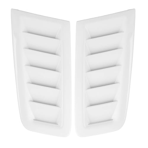 Rejillas de ventilación de capó universal para coche estilo Focus RS MK2 blancas