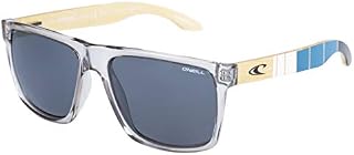 O'NEILL Harwood Sunglasses, Gloss Grey Crystal/Wood, 57 mm
