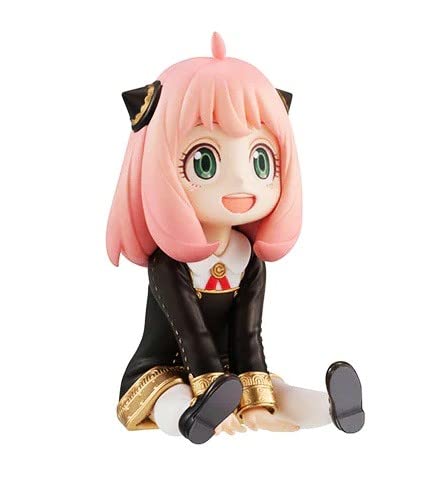 REOZIGN SPY X FAMILY – Figurina Anya Forger Seduta 10 Cm In PVC, Collezionabile, Regalo Per Fans Anime