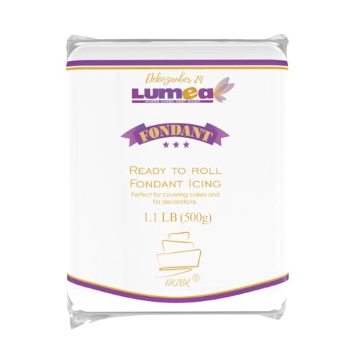 Dekozauber24 Premium Fondant weiß 500g für Torten Kuchen und Figuren glutenfrei weißes Rollfondant zum Ausrollen weich und biegsam essbare weisse Tortendeko