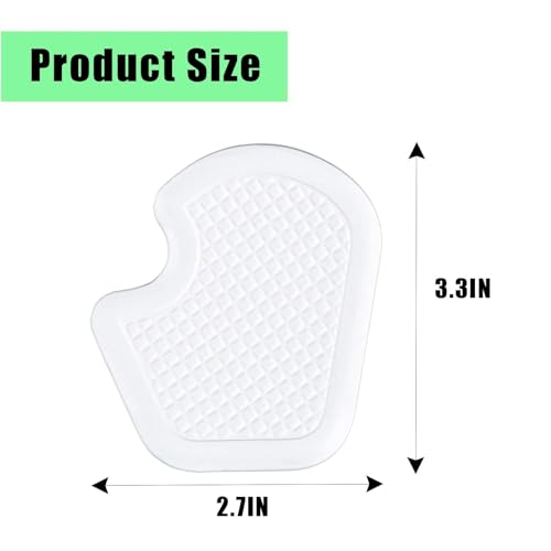 Image of REDANHA 6PCS Repositionable Gel Pads for Ball of Foot, Cushion Protect and Relieve Metatarsal, Sesamoid Pain, Foot Cushion for Ball of Feet Callus Cushion - 3 Pairs