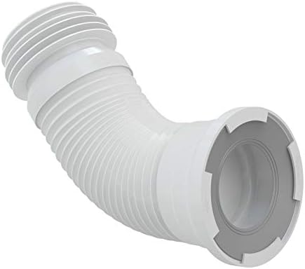 Produktbild von Flexibles WC-Anschlussrohr – Verlängerbar 250-500 Mm, Einstellbar, Für Renovierung & Schwierige Anschlüsse