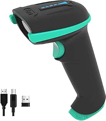 scanner barcode wireless 1d laser akkustandsanzeige 2000mah
