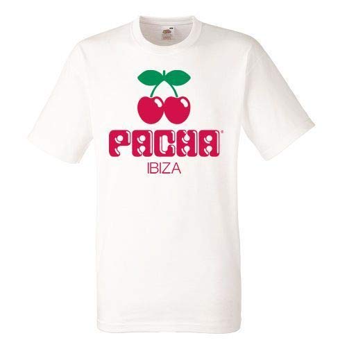 Pacha Ibiza White Mens T-Shirt Men Rock Band tee Shirt