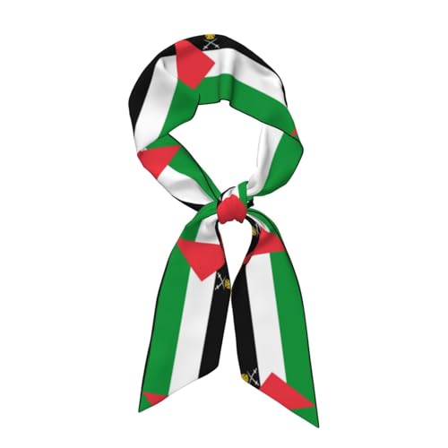Palestine Flag Hairband Neckerchief Scarf - Stylish Decorative Accessories Narrow Beveled Scarves For Ladies U